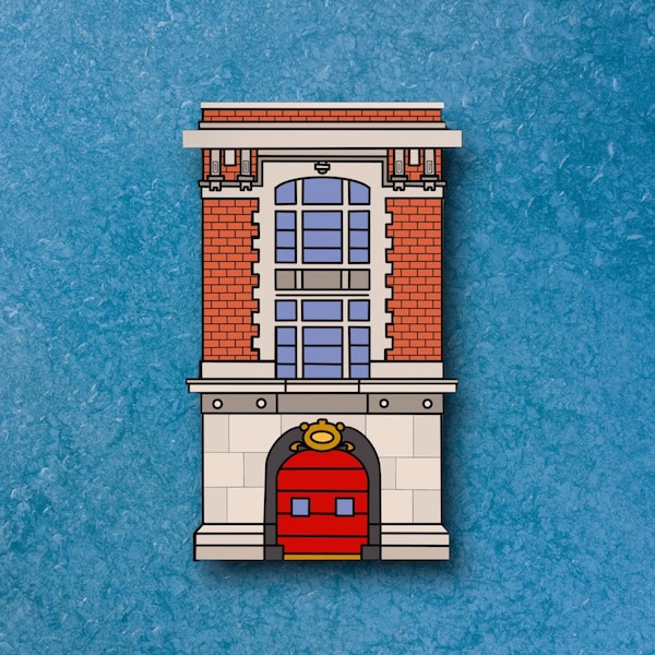 Ghostbusters Firehouse, Egon Spengler, Peter Venkman, Waterproof, Vinyl Sticker for Laptops, Journals, Water Bottles and more!