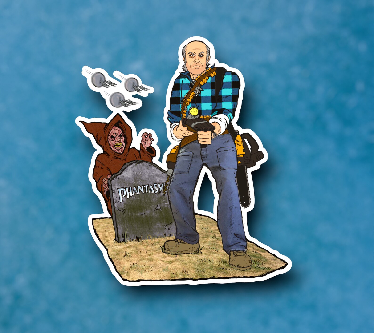 Phantasm Sticker, Reggie, 70s Horror Movie, Zombie Waterproof, Vinyl ...