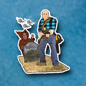 Phantasm Sticker, Reggie, 70s Horror Movie, Zombie Waterproof, Vinyl Sticker Decal for Journal, Water Bottles, Laptops, & more