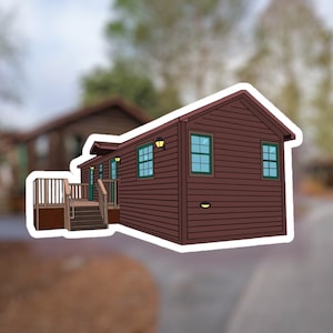 Disney’s Fort Wilderness Campground Cabin, WDW, Waterproof, Vinyl Sticker for journals, water bottles, scrapbooks, laptops and more!