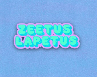 Zetus Lapetus Sticker, Zenon, Disney Channel Movie Inspired, Waterproof, Vinyl  for Journals, Scrapbooks, Laptops, Water Bottles and More!