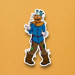 Terug naar Oz, Scarecrow, jaren '80 Sticker, Tovenaar van Oz, Dorothy Gale, Waterdicht, Vinyl Sticker voor laptops, plakboeken, waterflessen