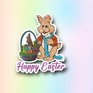 Bean Bunny, Bunny Picnic, Muppets Sticker,Easter, Jim Henson, Waterproof, Vinyl Sticker for Journals, Water Bottles, Laptops and More!