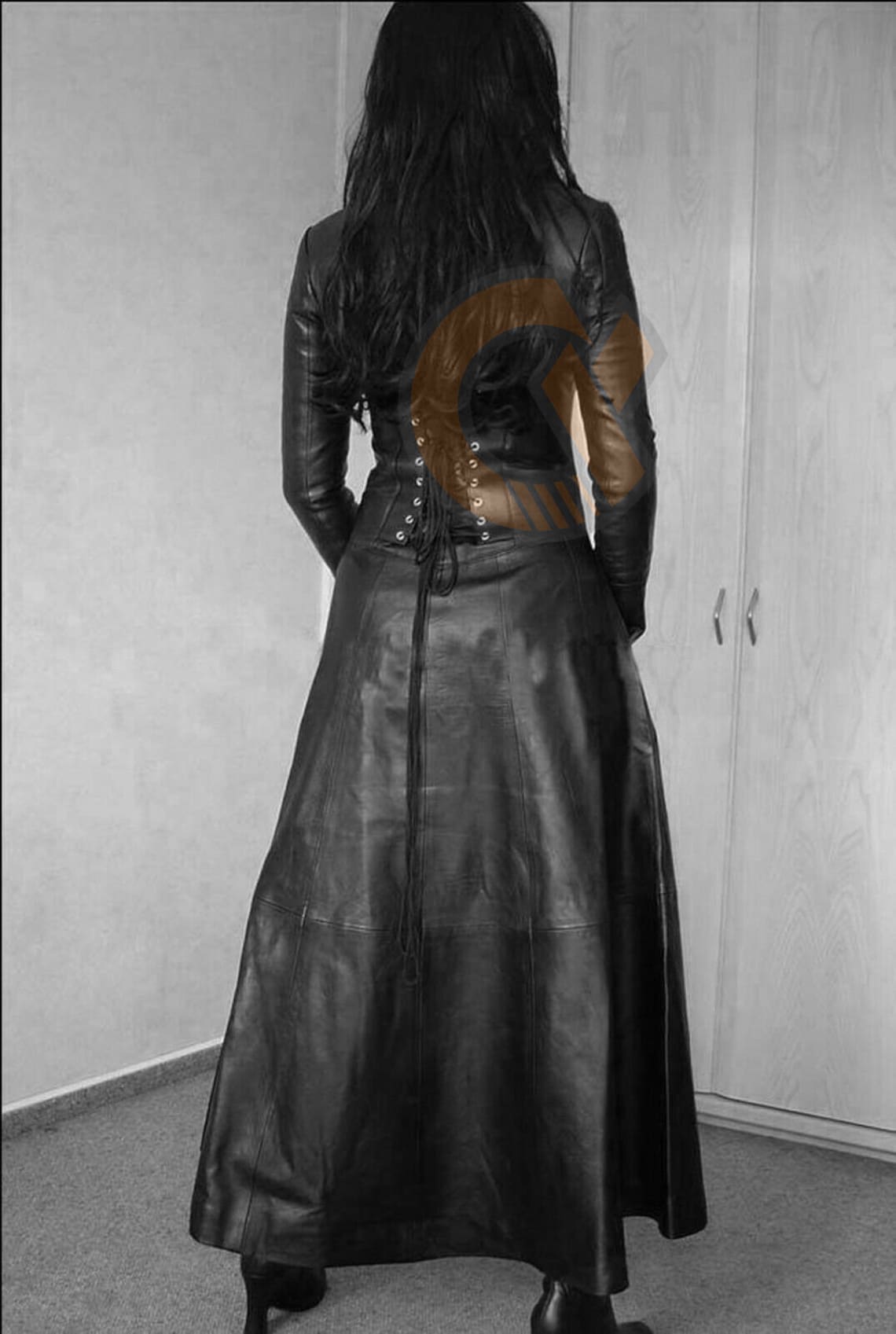 gown with long coat