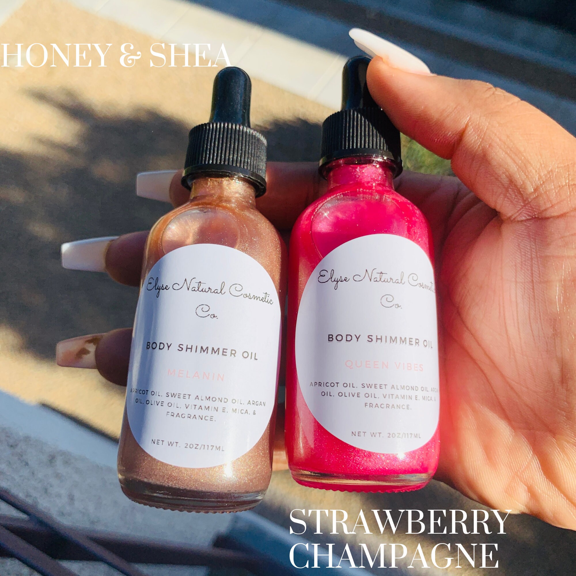 Body Shimmer Oil Etsy