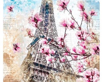Ciao Bella A4 Rice Paper - Notre Vie Line- Le Magnolia, CBRP188