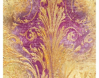 Ciao Bella A4 Rice Paper - Shimmering Gold  CBRP430