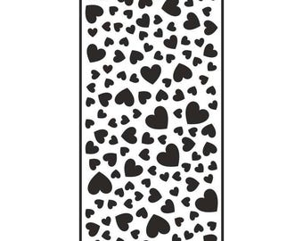Creative Expressions - Slimline Stencils Floating Hearts, CEST035