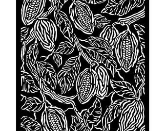 Stamperia Stencil - Mix Media Art - Coffee and Chocolate coffee texture, KSTD148