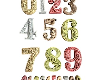 Stamperia Silicone Mould A5 - Numbers, KACMA528