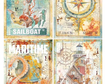 Ciao Bella A4 Rice Paper - Coral Reef Cards CBRP464