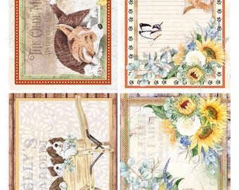 Ciao Bella - Farmhouse Garden - Country Life Cards A4 Rice Paper - Etsy