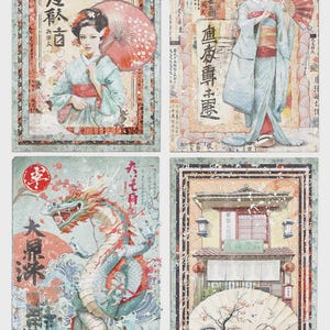 Papel de arroz Ciao Bella A4 - Tarjetas japonesas CBRP443