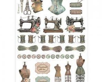 Stamperia A4 Decoupage Rice Paper -Sewing Accessories DFSA4908