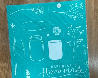 VINTAGE Chalk Couture Transfer - Happiness Is Homemade