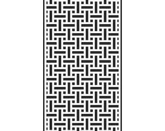Creative Expressions - Slimline Stencils Basket Weave, CEST037