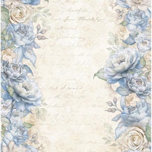 Papel de Arroz Stamperia A4 Decoupage - Bordas Florais Atemporais, DFSA41030