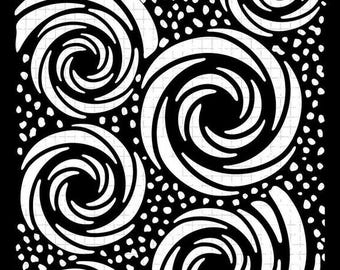 Studio Light Grunge Stencils - Swirls, MASKSL55