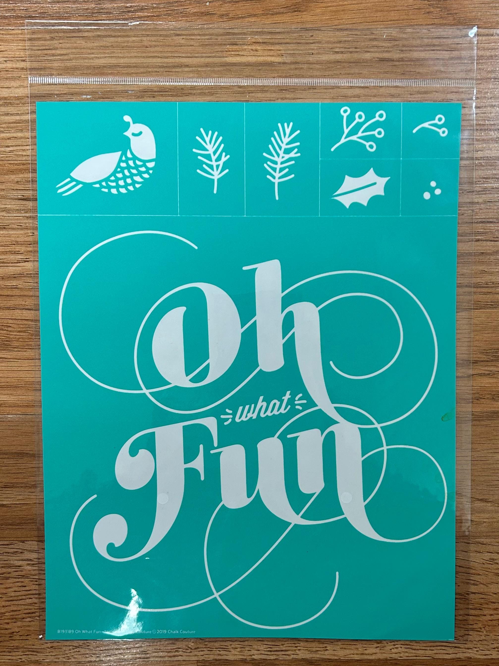 VINTAGE Chalk Couture Transfer - Oh What Fun - November Club  display picture 1