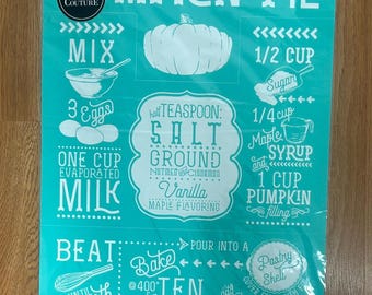 VINTAGE Chalk Couture Transfer - Pumpkin Pie