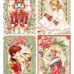 Papel de Arroz Ciao Bella A4 - Cartões Quebra-Nozes CBRP486