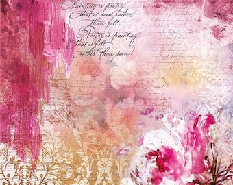 Ciao Bella A4-rijstpapier - lentemelodieën, CBRP016