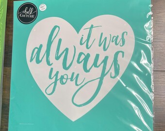 VINTAGE Chalk Couture Transfer - It Was Always You