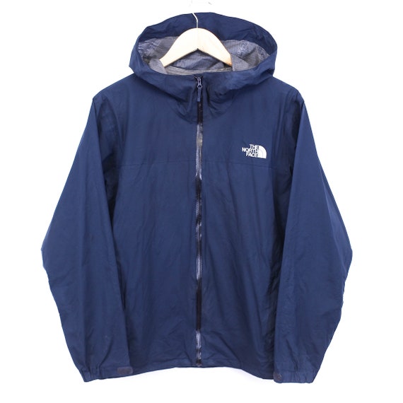 Vintage The North Face Windbreaker Jacket Navy Hooded… Gem