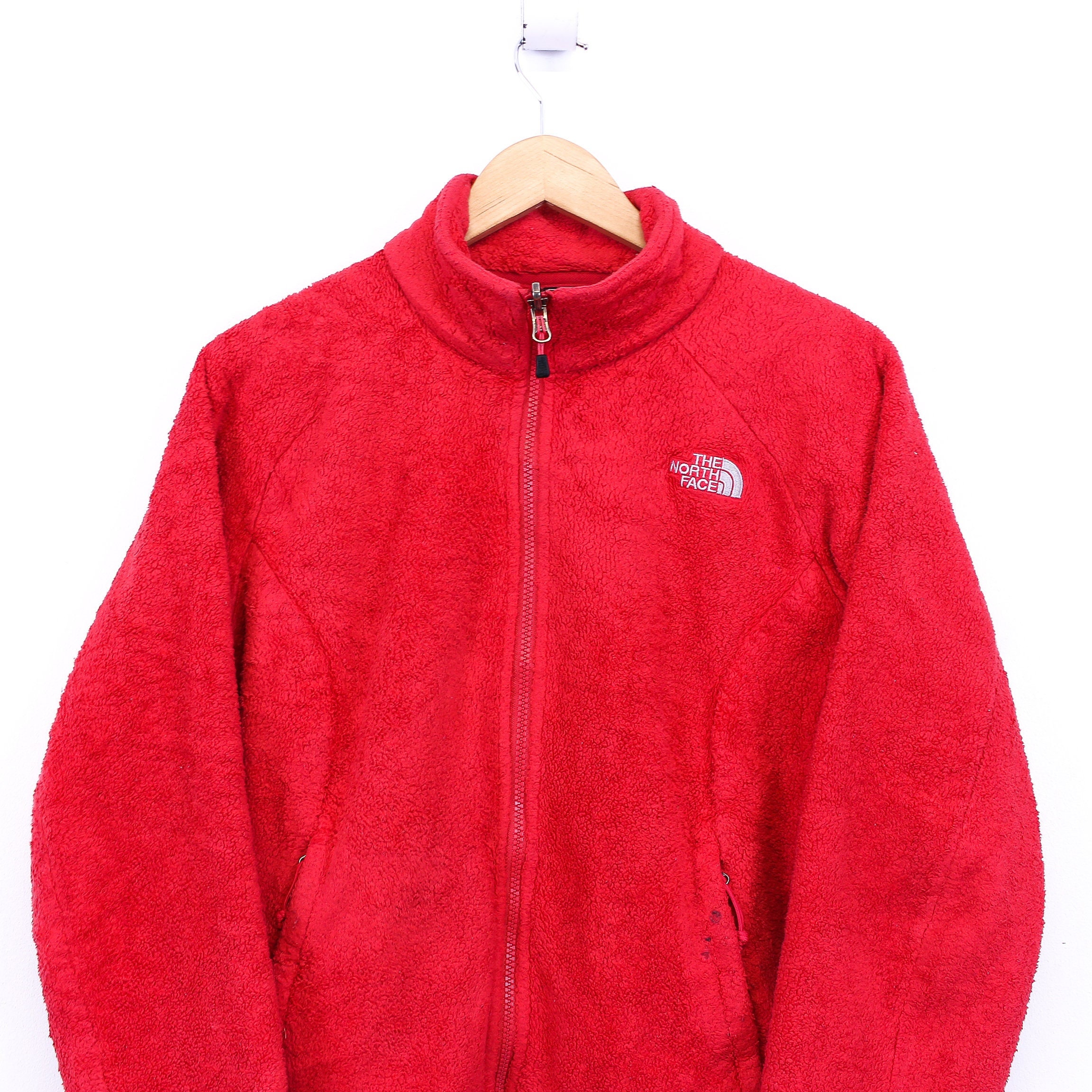 Vintage the North Face Fleece Red Zip 