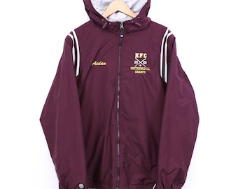 burgundy windbreaker mens