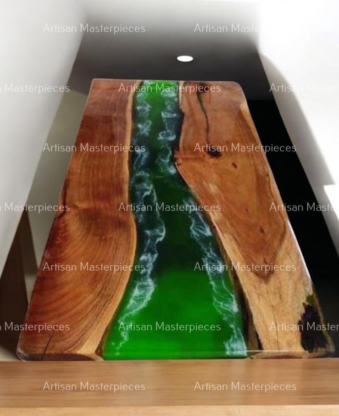 Custom Live Edge Table, Large Dining Table, Epoxy Resin River Table ...