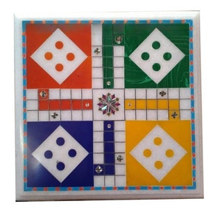 RPS PREMIUM QUALITY Wood / Plastic Kids Board Games- LUDO GOTI SET