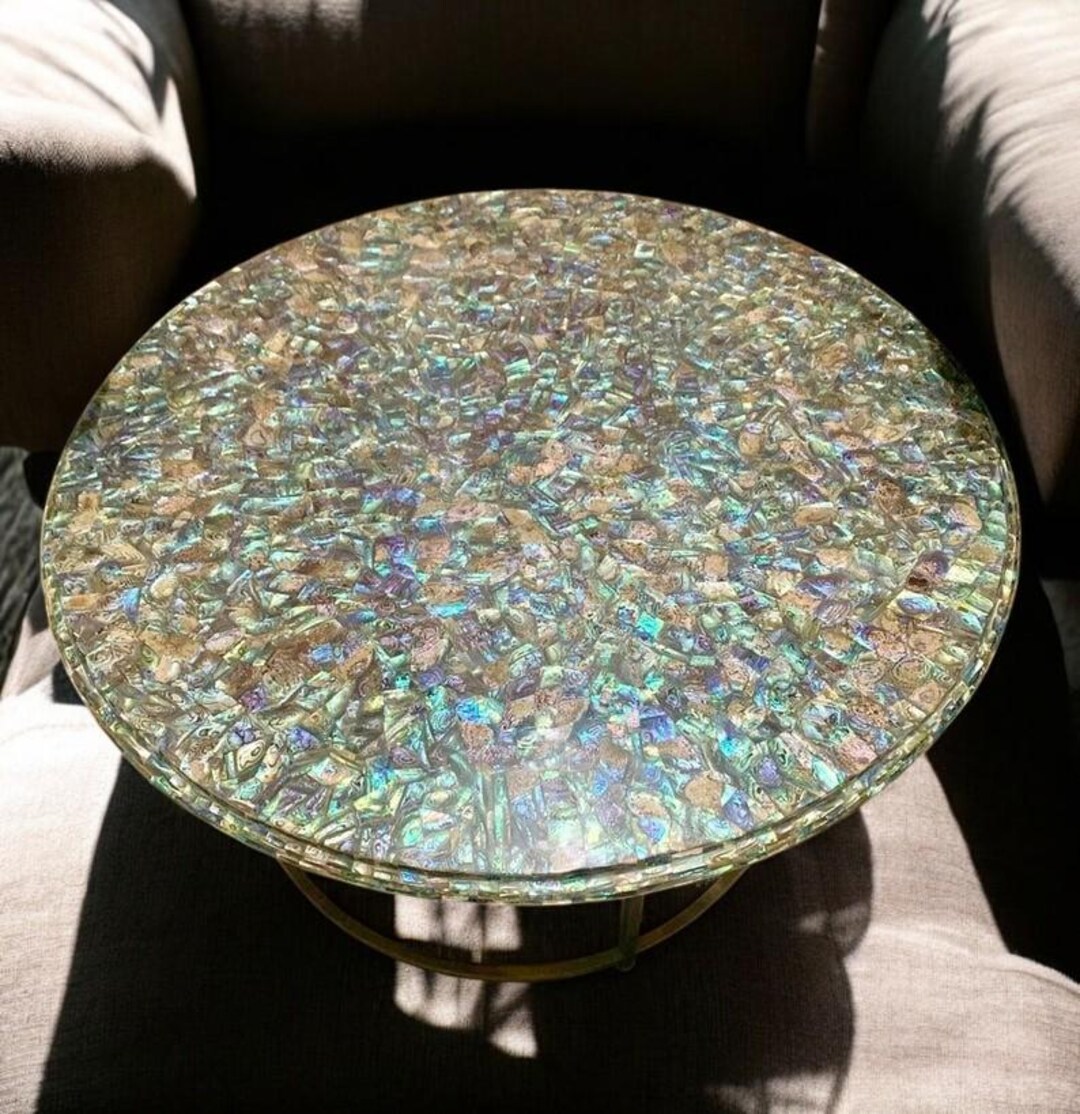 Abalone Shell Corner Table Top I Abalone Shell Coffee Table Top I Round ...