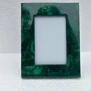 Malachite Stone Photo Frame I Giftable Picture Frame for Wedding and Anniversary I Office  Desk Decor Frame I Malachite Picture Frame