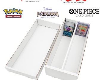 Heavy-Duty Cardboard Trading Card Storage Box, Holds 1600+ Cards