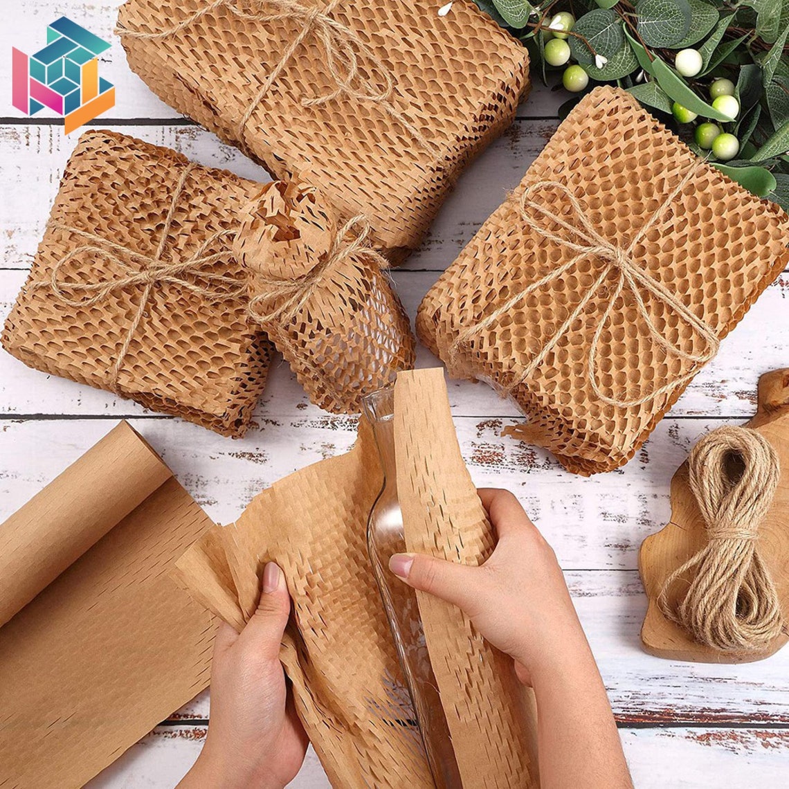 Eco Friendly Paper Packaging Materials Wrap Hex Etsy