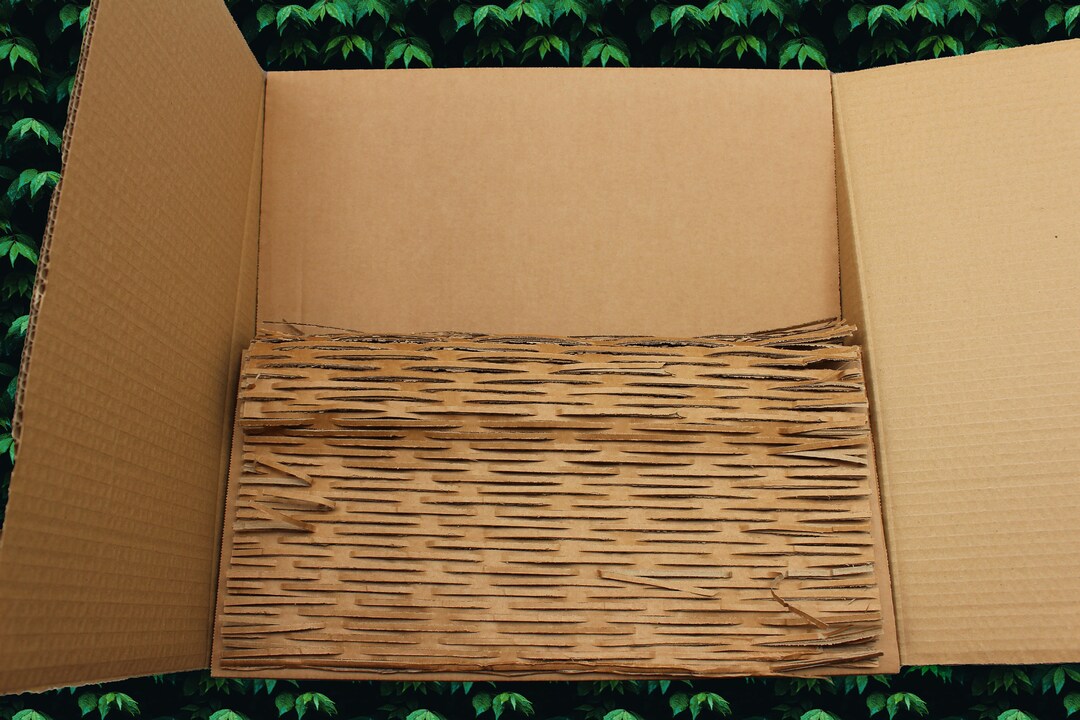 Cardboard Shred Package Filler, Cushioning Recyled, Upcycled