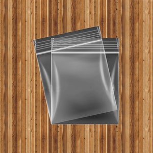 GRIP SEAL BAGS Selbst wiederverschließbares klares Polyäthylen Polyplastik Druckverschluss alle Größen