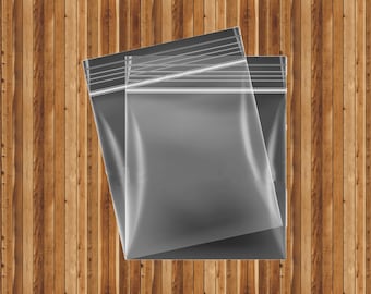 BOLSAS CON SELLO GRIP Autosellables de polietileno transparente con cierre de cremallera de plástico de polietileno en todos los tamaños