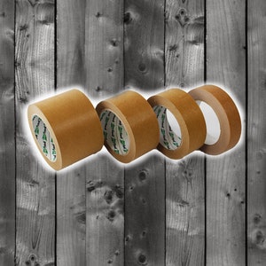 Nastro di carta kraft marrone biodegradabile - Rotoli ecologici riciclabili da 75, 50, 38, 25 mm