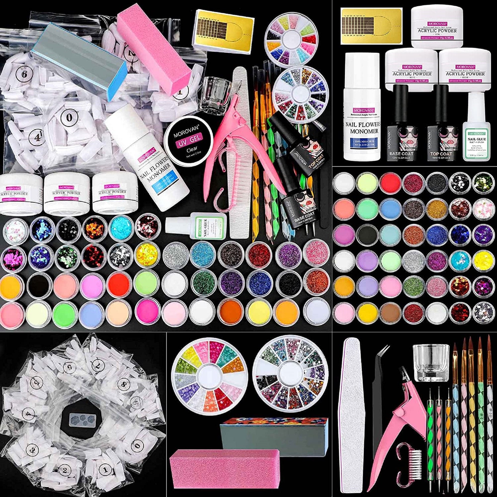 Acrylic Nail Kit 42 in 1 Acrylic Powder and Liquid Set with Etsy