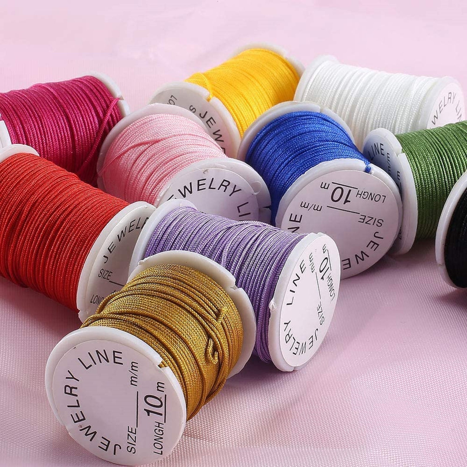 Nylon Cord 10 RollsBeading Thread 0.8 mmSilky Macrame Etsy