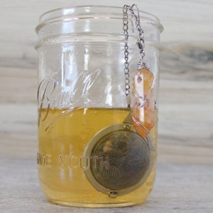 Citrine Crystal Tea Infuser Mesh Ball Tea Strainer