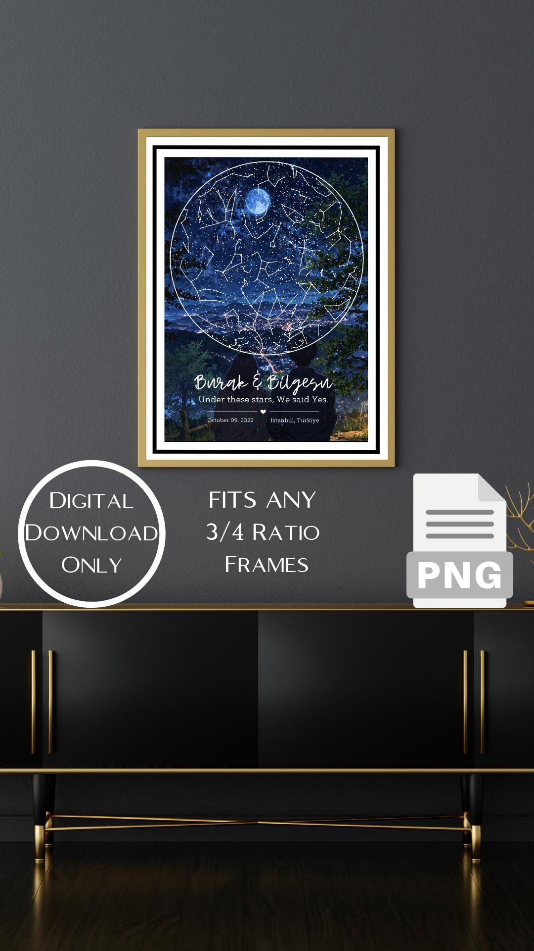 Personalized Star Map Poster custom - Il 1080xN.6460775431 M1za 