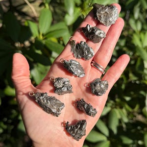 METEORITE CAMPO Del CIELO Pendant / Meteorite Pendant / Argentinian Meteorite / Space Rock / Iron Meteorite / Raw Meteorite image 5