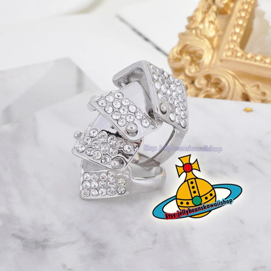 Vivienne Westwood Ring Nana Manga Style Armour Long Ring Etsy