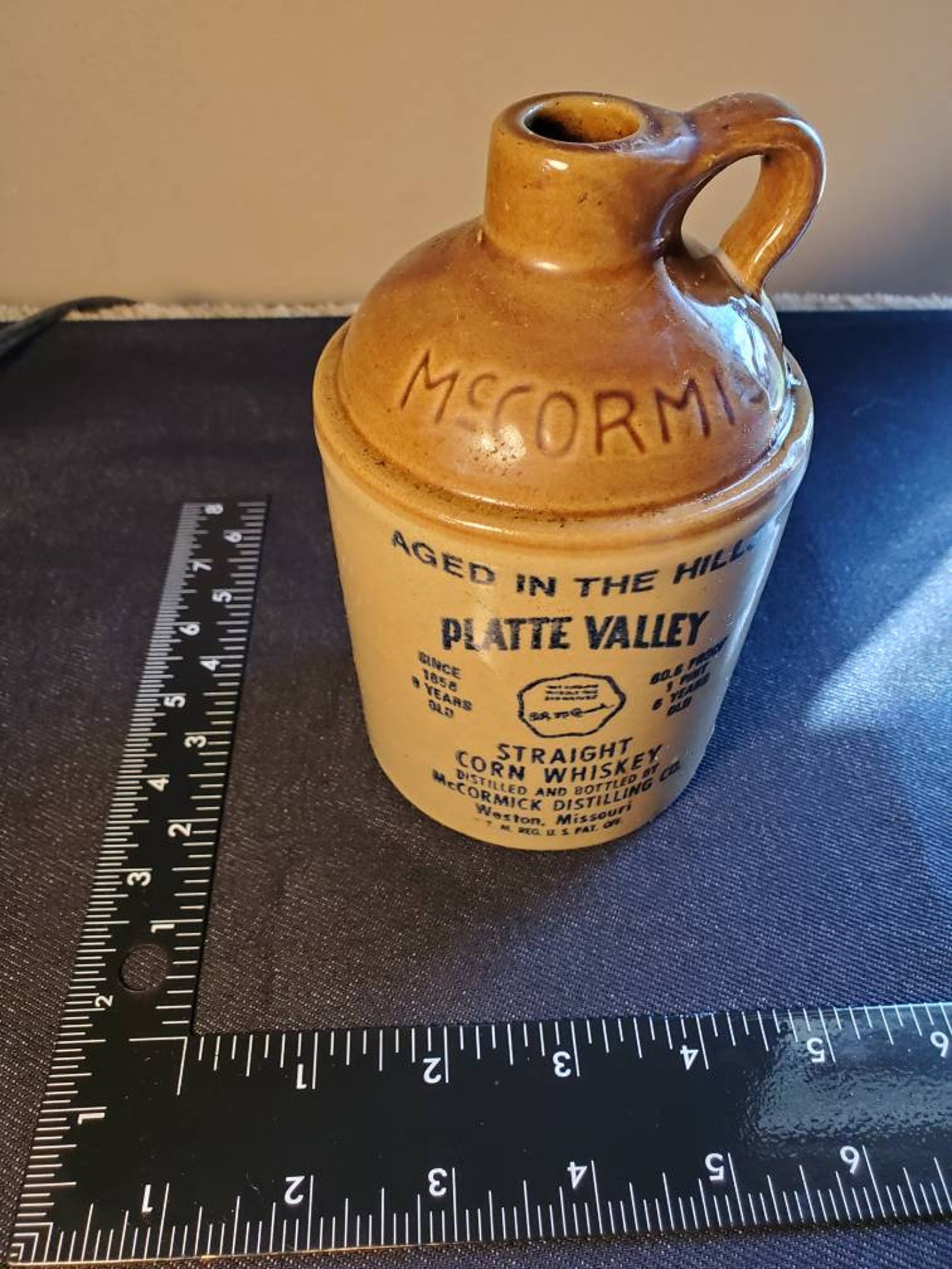 McCormick Corn Whiskey Bottle Vintage Ceramics Made in USA Etsy