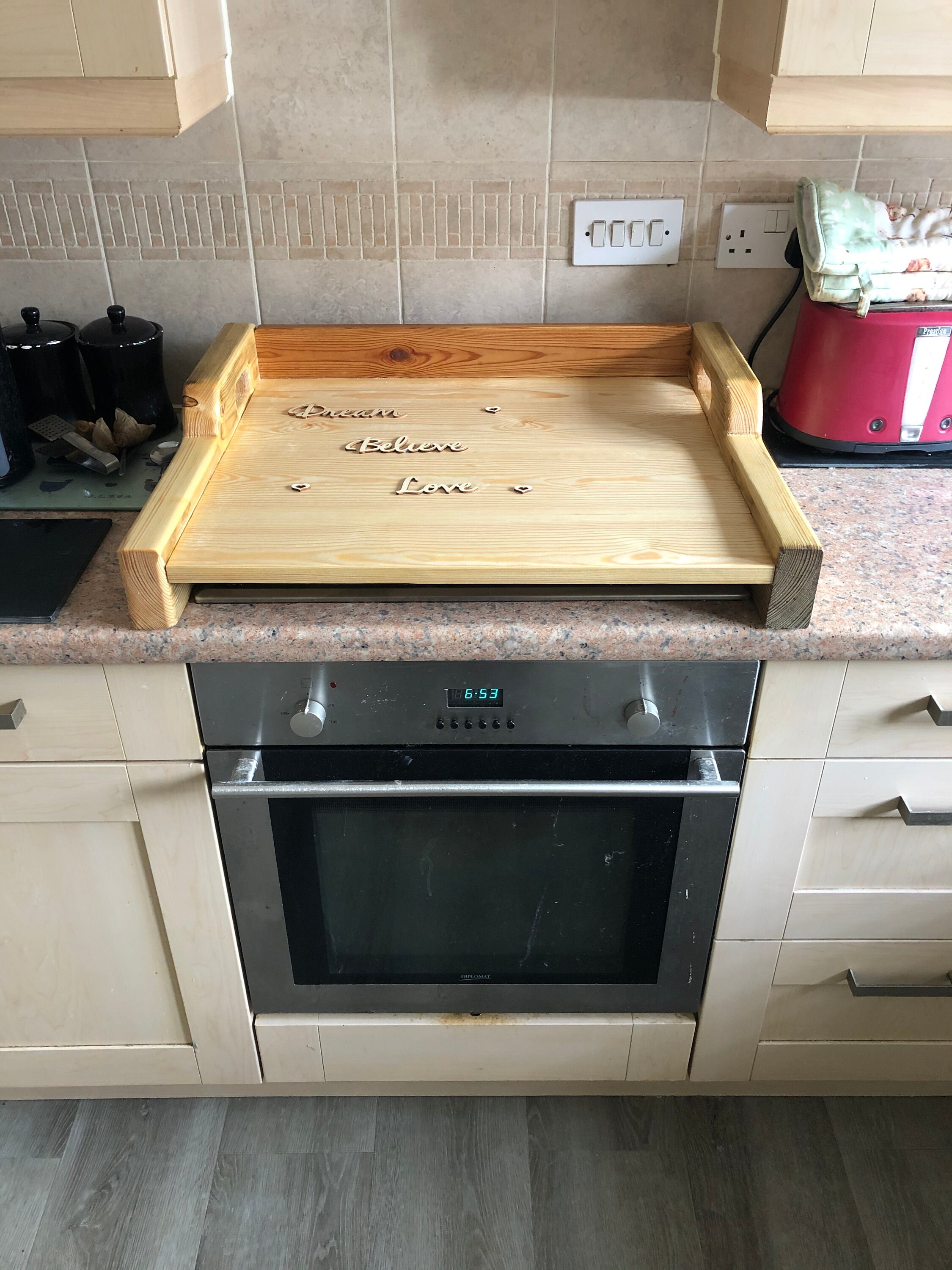 Wooden Hob Cover /noodle Board Etsy UK