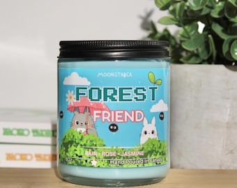 Forest Friend| Inspired Candle | Anime Candle | Rain, rose, jasmine