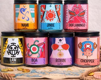 Devil Fruit Nails - One Piece - Almond Nails - Anime Nail - Akuma